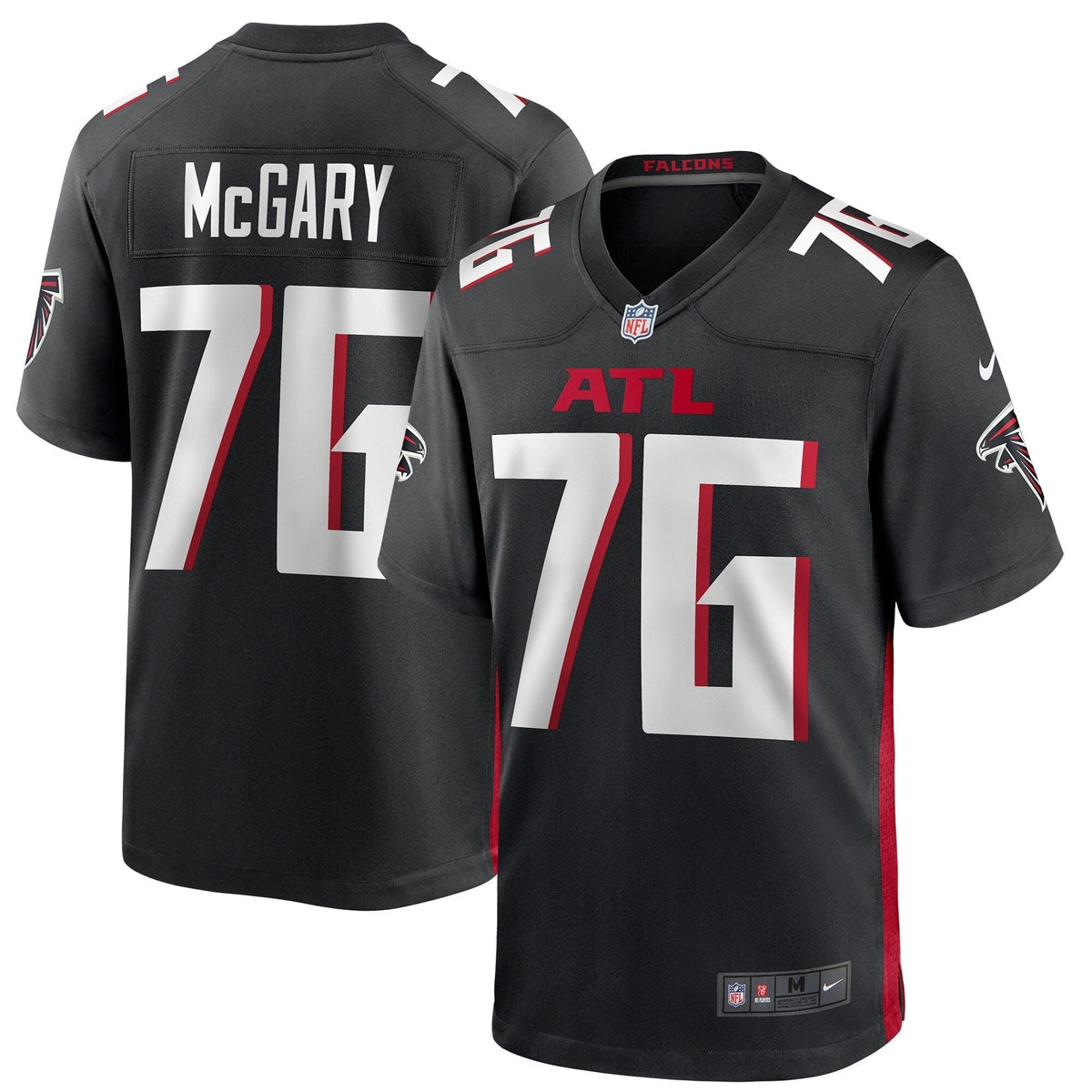 Kaleb McGary Atlanta Falcons  Game Jersey - Black