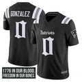 Christian Gonzalez New England Patriots Gothic Jersey - Black