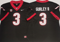Men's Georgia Bulldogs Todd Gurley II Black Player Game Jersey