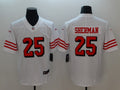 Men's San Francisco 49ers Richard Sherman #25 White Game Player Jersey1