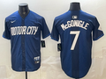 Men's Detroit Tigers Kevin McGonigle #7 Navy City Connect Limited Player Jersey