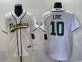 Men's Green Bay Packers Jordan Love #10 White Player Jersey