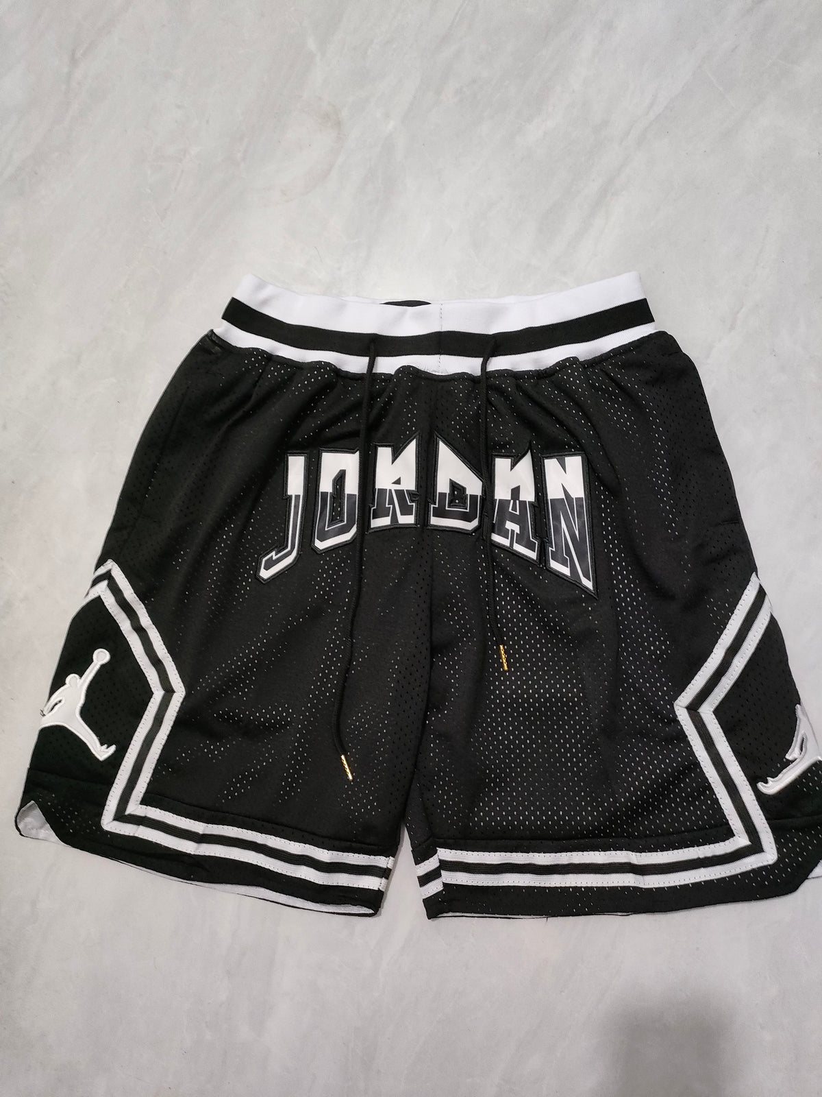 JUST DON Jordan Black Pocket Shorts
