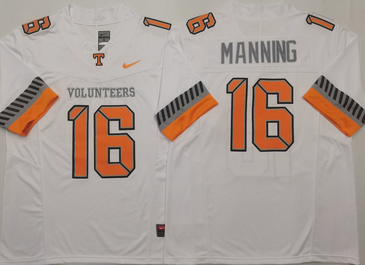 Men's Tennessee Volunteers Peyton Manning #16 White Player Jersey