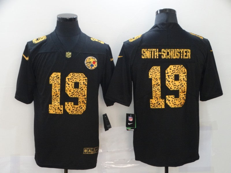 Men's Pittsburgh Steelers JuJu Smith-Schuster #19 Black Player Game Jersey1