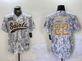 Men's New Orleans Saints Rashid Shaheed Arctic Camo 2024 Salute to Service Player Jersey