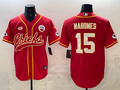 Men's Kansas City Chiefs Patrick Mahomes Red Game Jersey Joint Edition