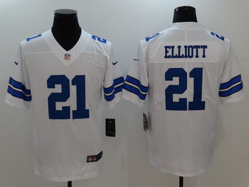 Men's Dallas Cowboys #21 Ezekiel Elliott Jersey1 White