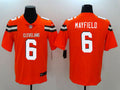 Men's Cleveland Browns Baker Mayfield Orange Game Player Jersey