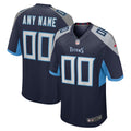 Tennessee Titans Navy Custom Jersey