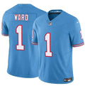 Tennessee Titans Cameron Ward  Light Blue 2025  Vapor F.U.S.E. Limited  Jersey