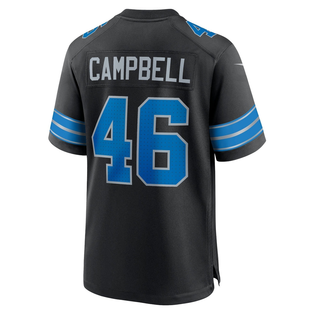 Jack Campbell Detroit Lions  2nd Alternate Game Jersey - Black
