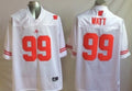 Men's Wisconsin Badgers J.J. Watt White Player Game Jersey