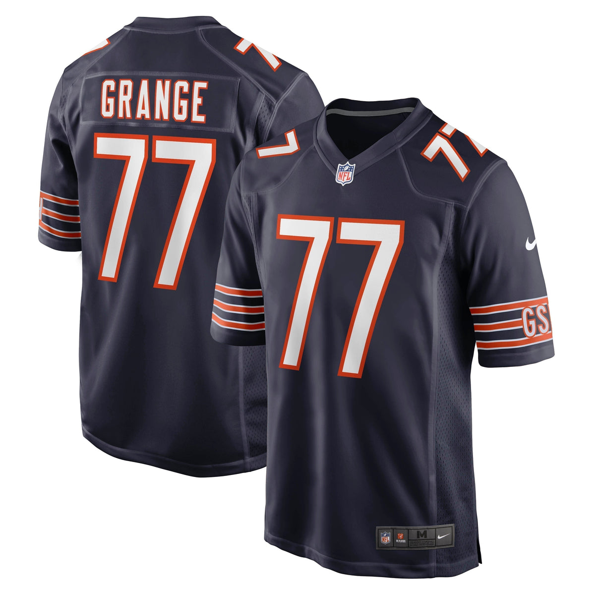 Red Grange Chicago Bears  Retired   Jersey - Navy