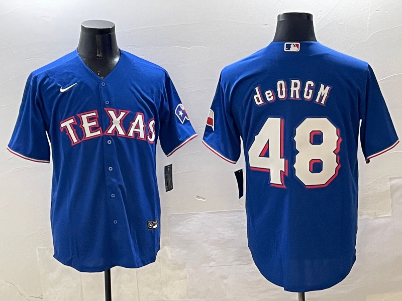 Men's Texas Rangers Jacob deGrom Royal Limited Player Jersey