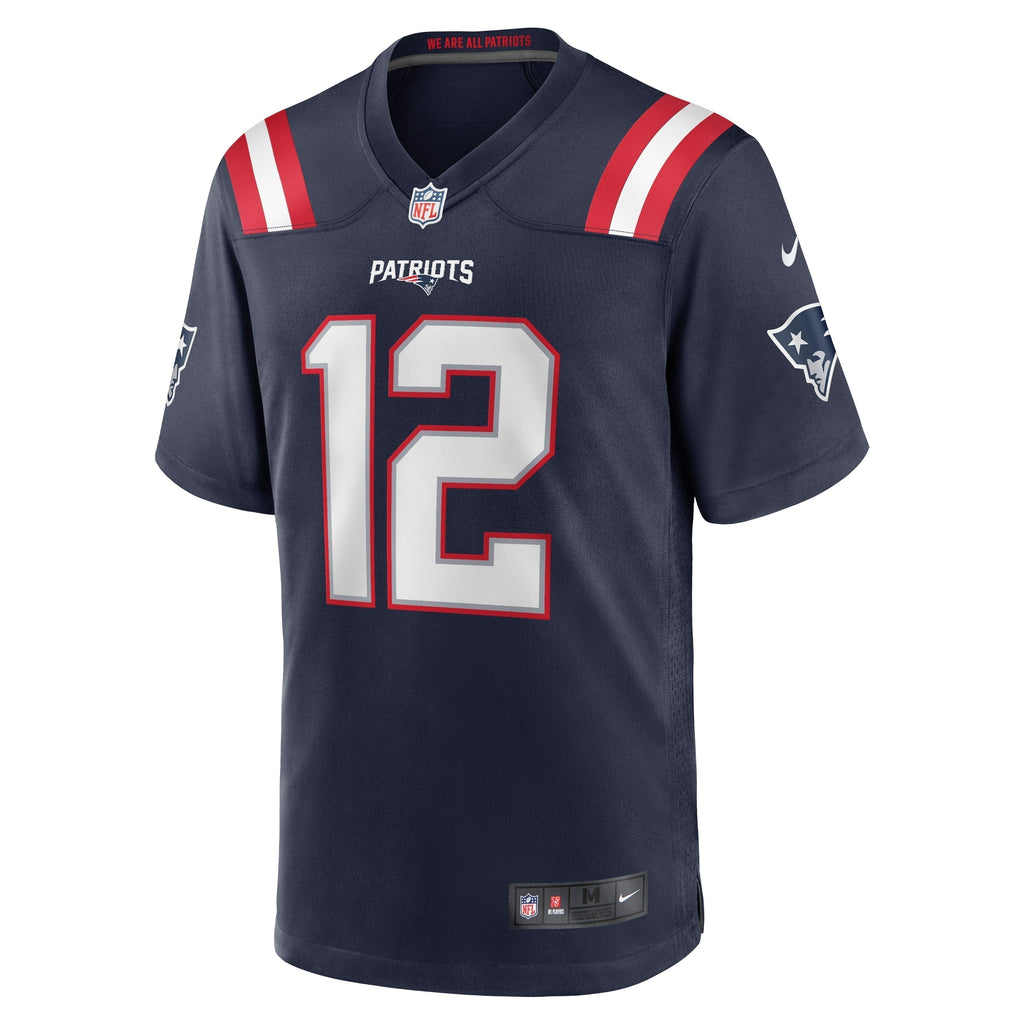 Tom Brady New England Patriots  Game Retired   Jersey - Navy