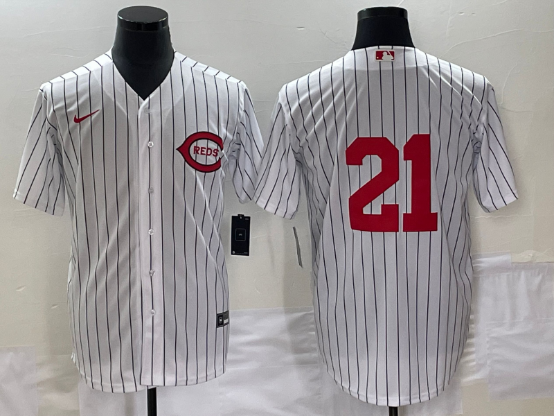 Men's Cincinnati Reds Hunter Greene White 2022  at Field of Dreams Game Authentic Player Jersey