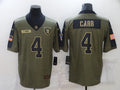 Men's Las Vegas Raiders Derek Carr Brown Authentic Game Jersey