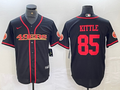 Men's San Francisco 49ers George Kittle Black Joint Edition Player Jersey