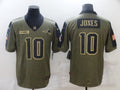 Men's New England Patriots Mac Jones Brown Game Player Jersey