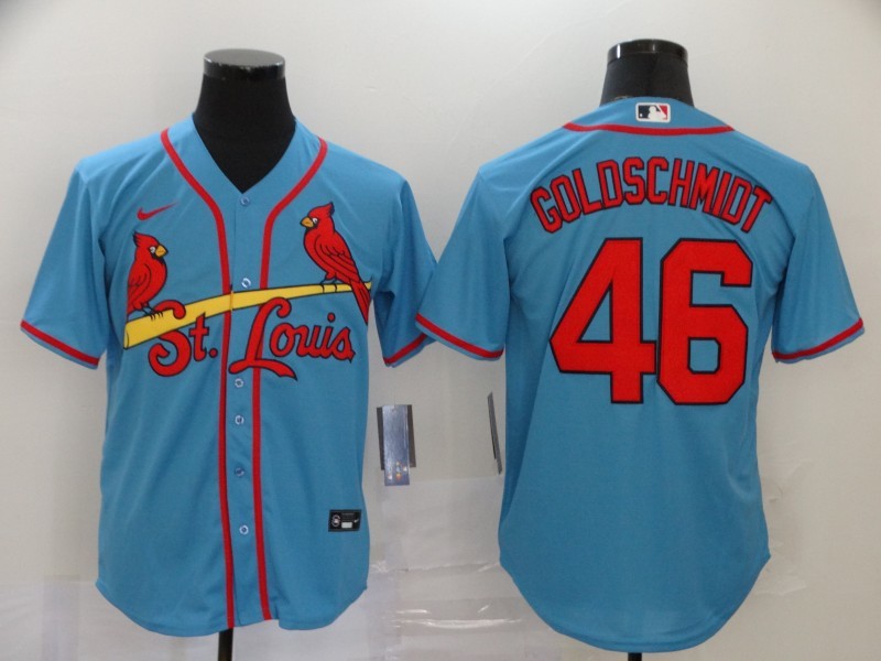 Men's St. Louis Cardinals Paul Goldschmidt Blue Replica Baseball Jersey
