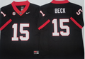 Men's Georgia Bulldogs Carson Beck Black Player Game Jersey