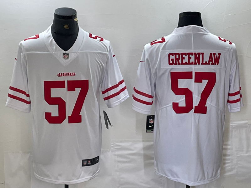 Men's San Francisco 49ers Dre Greenlaw White Game Player Jersey