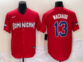 Men's 2023 World Baseball Classic Manny Machado Dominican Republic Red Jersey