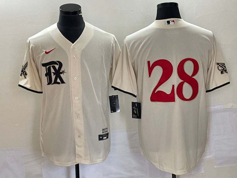 Men's Texas Rangers Jonah Heim Cream 2023 City Connect Replica Player Jersey