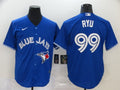 Men's Toronto Blue Jays Hyun-Jin Ryu #99 Blue Replica Baseball Jersey1