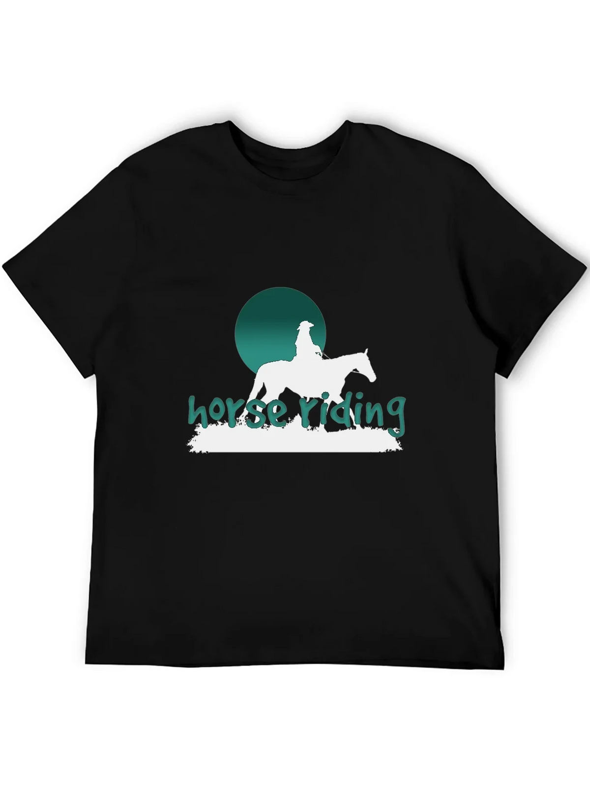 Horse Riding Graphic T-Shirt - Stylish Equestrian Design