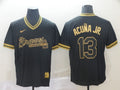 Men's Atlanta Braves Ronald Acuna Jr. Black Replica Jersey