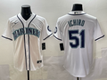 Men's Seattle Mariners Ichiro Suzuki White Replica Player Jersey
