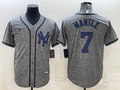 Men's New York Yankees Mickey Mantle Gray Replica Game Jersey
