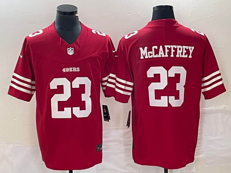 Men's San Francisco 49ers Christian McCaffrey Red Game Jersey