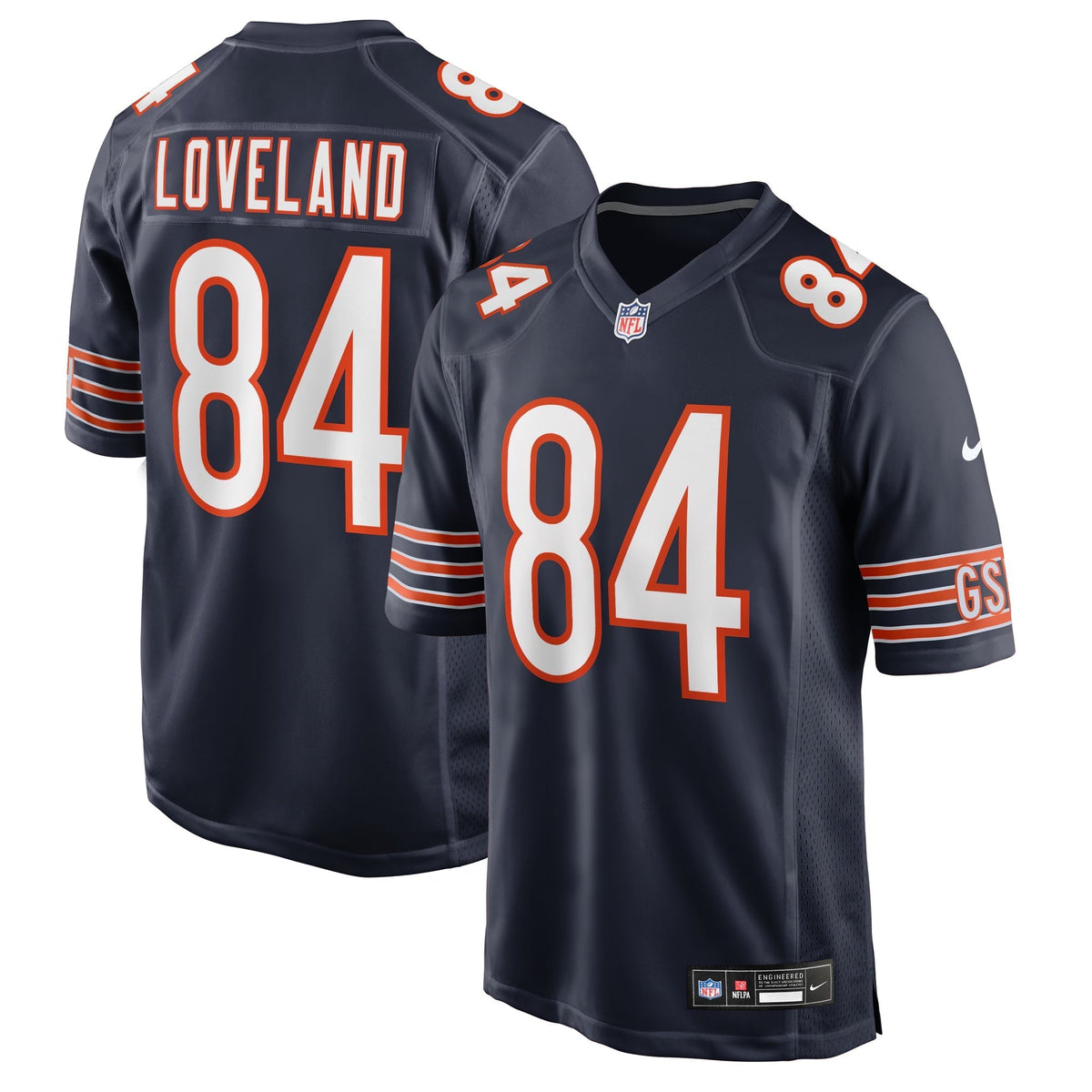 Chicago Bears Colston Loveland Navy 2025  Draft First Round Pick Game Jersey