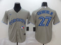 Men's Toronto Blue Jays Vladimir Guerrero Jr. #27 Gray Replica Baseball Jersey
