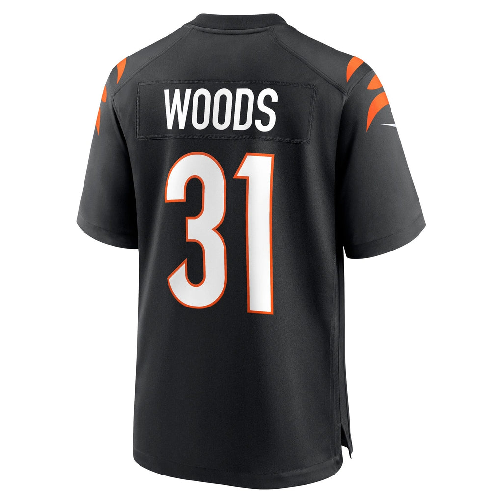 Ickey Woods Cincinnati Bengals  Retired   Game Jersey - Black