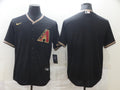 Men's Arizona Diamondbacks Black Replica Blank Jersey1