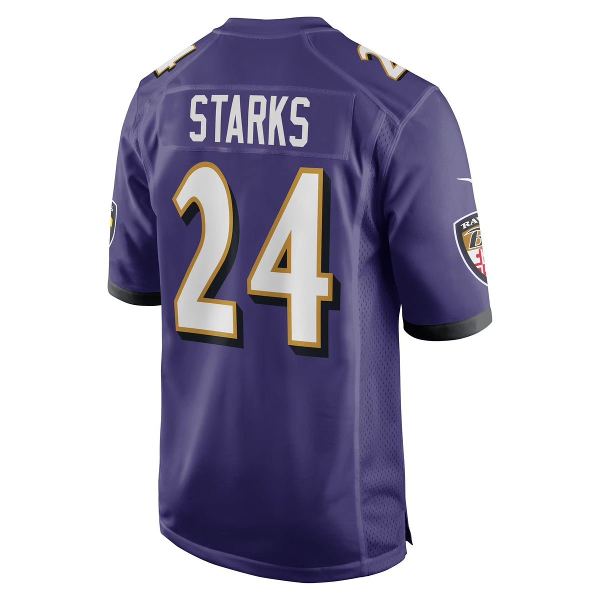 Baltimore Ravens Malaki Starks Purple 2025  Draft First Round Pick Game Jersey