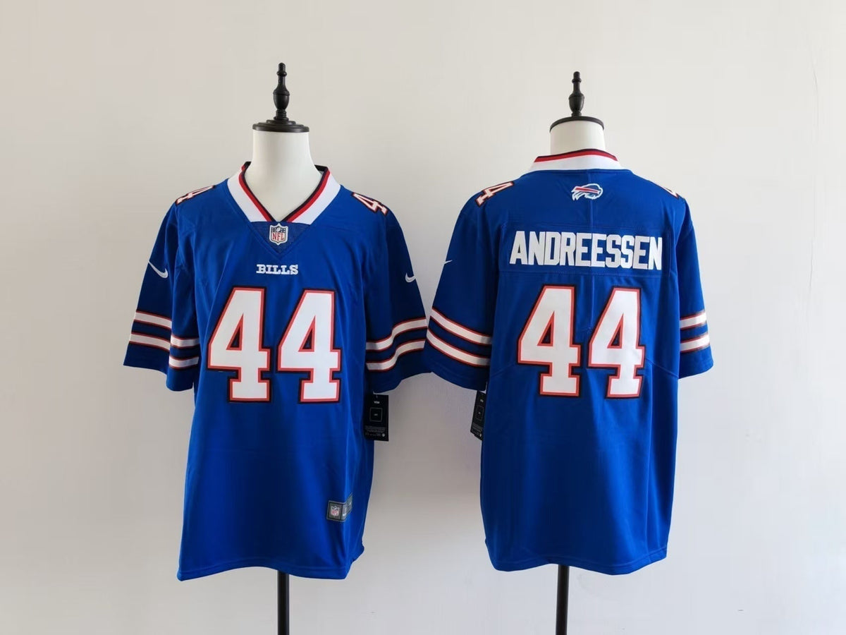 Men's Buffalo Bills Joe Andreessen Jersey-Blue