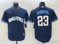 Men's Chicago Cubs Ryne Sandberg Navy City Connect Replica Jersey