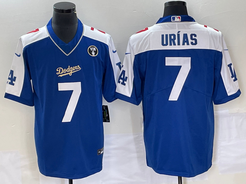 Men's Los Angeles Dodgers Julio Urias Royal Replica Player Jersey
