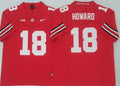 Men's Ohio State Buckeyes Will Howard #18 Red Player Jersey