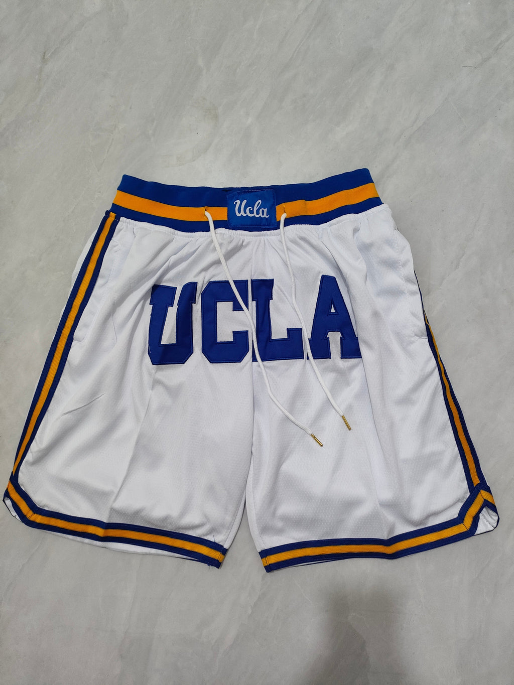 JUST DON UCLA University White Pocket Shorts