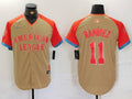 Men's American League Jose Ramirez #11 Cream 2024  All-Star Game Limited Player Jersey1