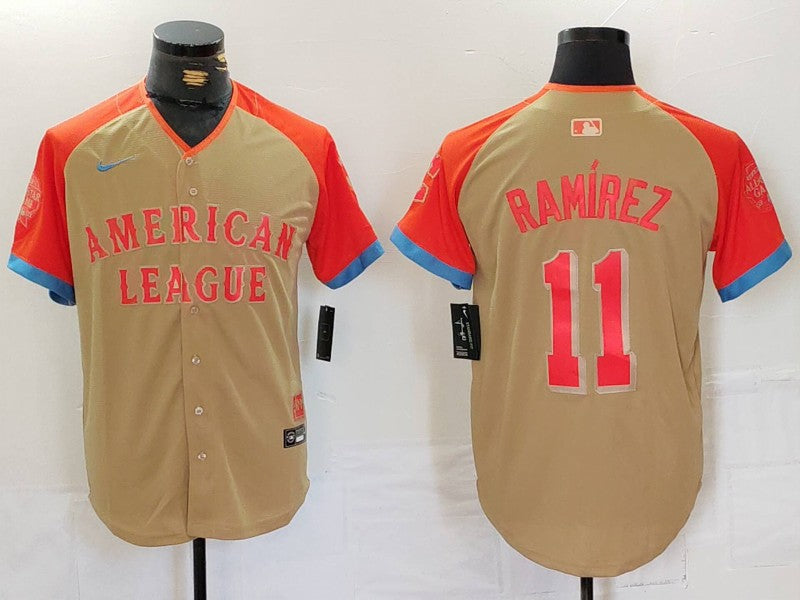 Men's American League Jose Ramirez Cream 2024  All-Star Game Limited Player Jersey