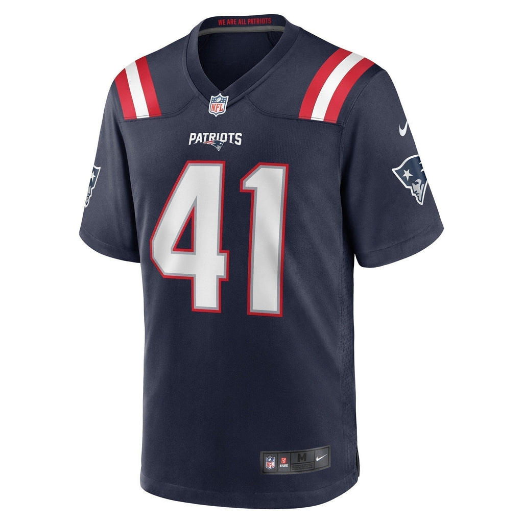 Brenden Schooler New England Patriots  Game   Jersey - Navy
