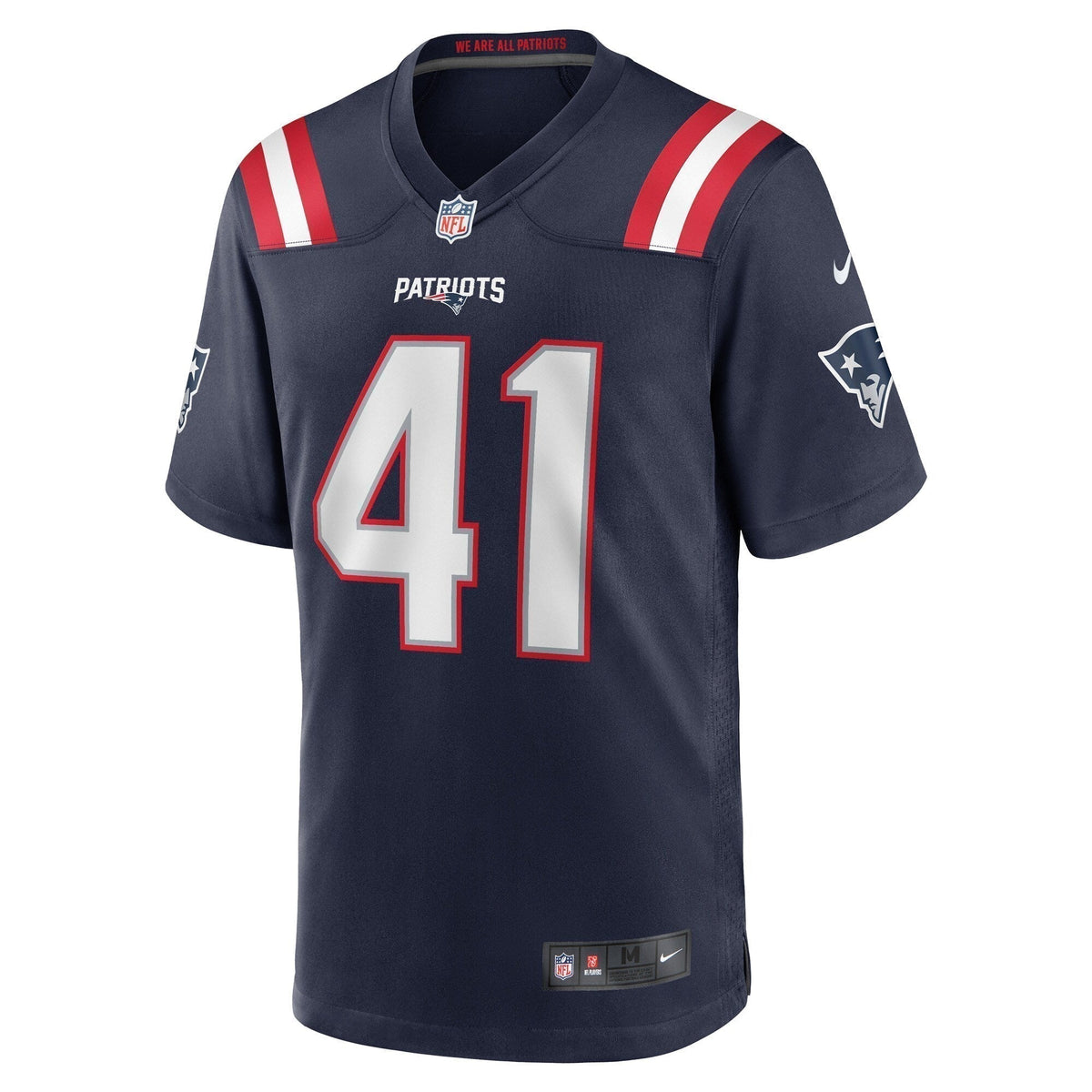Brenden Schooler New England Patriots  Game   Jersey - Navy
