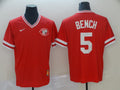 Men's Cincinnati Reds Johnny Bench Red Replica Player Jersey